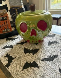 Disney Villains Poison Apple Ceramic Cookie Jar