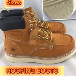 Roofing Boots Men’s Work Nubuck Leather Moc-Tor Boots sizes available