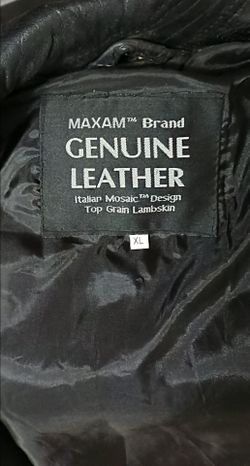 Maxam leather jacket