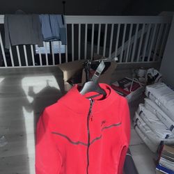 Large Red Nike Tech