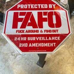 FAFO Sign