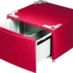 LG  WDP4R Tall Pedestal with Drawer: Wild Cherry Red