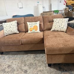 Amity Bay Polyester Sofa Chaise, Clay by Ashley Furniture