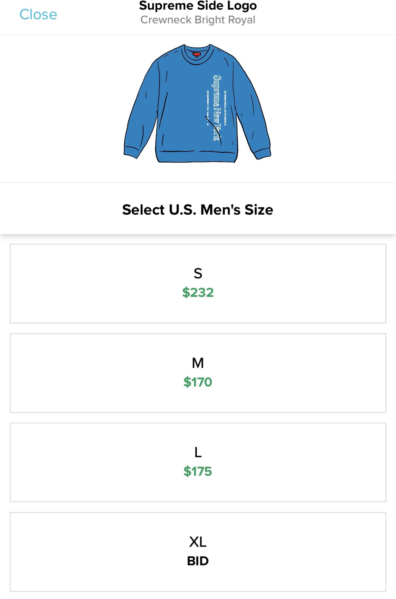 Supreme Crewneck Size L