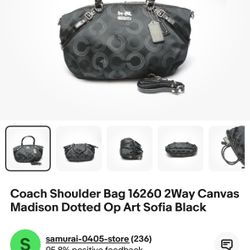 Black Coach Purse 