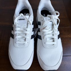 Adidas Run 60s 4.0 Men Size 12 Sneakers Retro-Inspired White JR6623