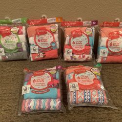 Girls Size 6, 8, 10, 12 Underwear $5 Each 