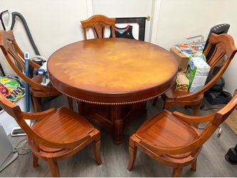 Solid Wood Dining Table & Chairs