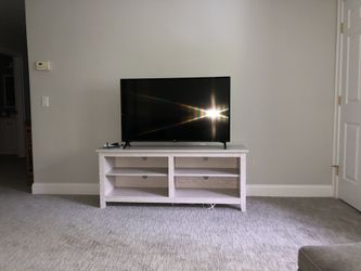 White TV stand - Brand new