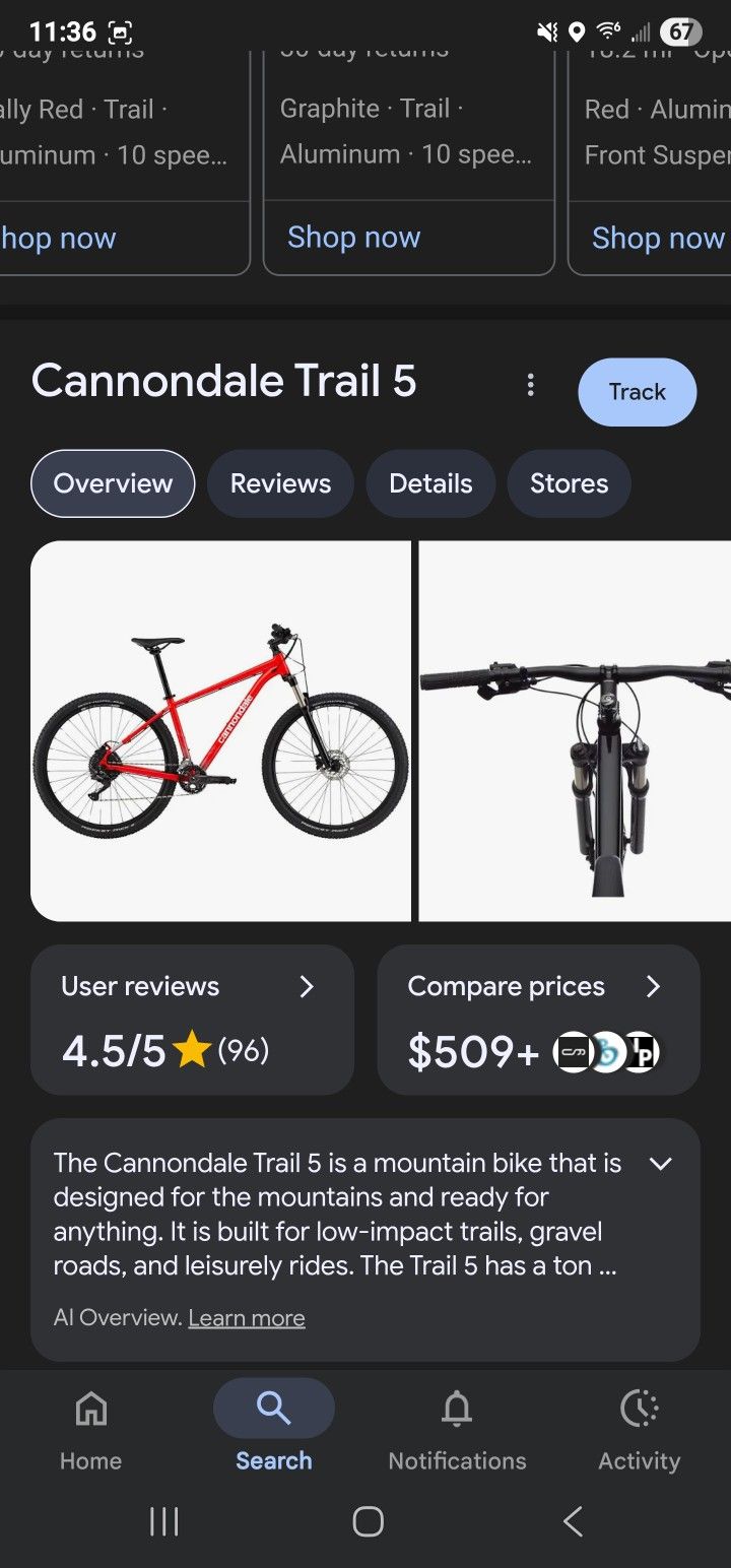 Cannondale Trail 5 Mountain Bike