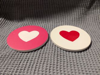 Heart Design Coaster Set – Set of 2