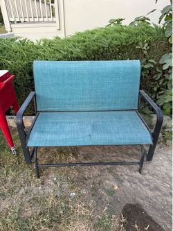 Rocking outdoor love seat chair