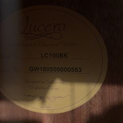 Lucero LC100 Classical Guitar Black