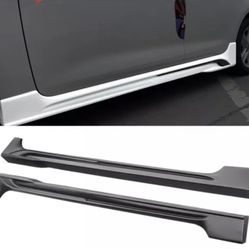 Fits 20-22 Toyota Corolla Sedan Side Skirts Rocker Panel Matte Black 2PC - PP