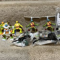 Lot of 10 Happy Meal Toys 2007 Teenage Mutant Ninja Turtles