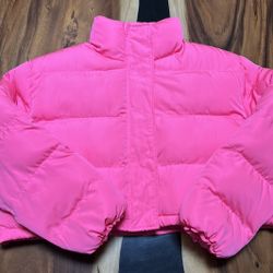 Dressed In Lala Pink Puffer Jacket