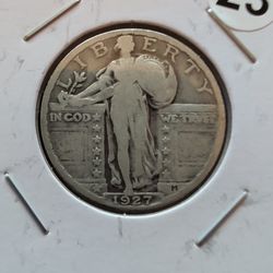 1927 Silver Standing Liberty Quarter