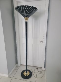 Vintage MCM Floor Lamp 1986 Art Deco Retro