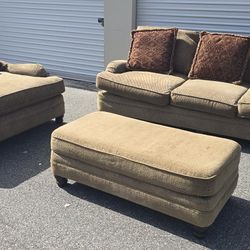 Sofa & XL chair & ottoman set (DELIVER OPTION)