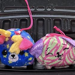 4 Rare “Pikmi Pop Surprise” Plush Mini Beanbag Characters