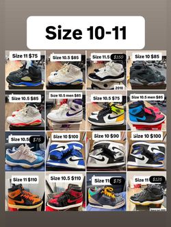 Jordan’s Nikes and more size 10 10.5 11