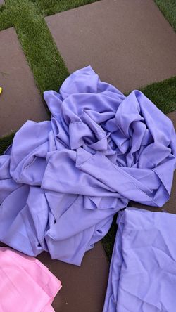 Purple curtains