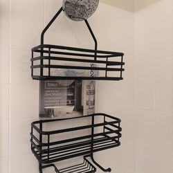 Unused Luxury Matte Black Shower Caddy