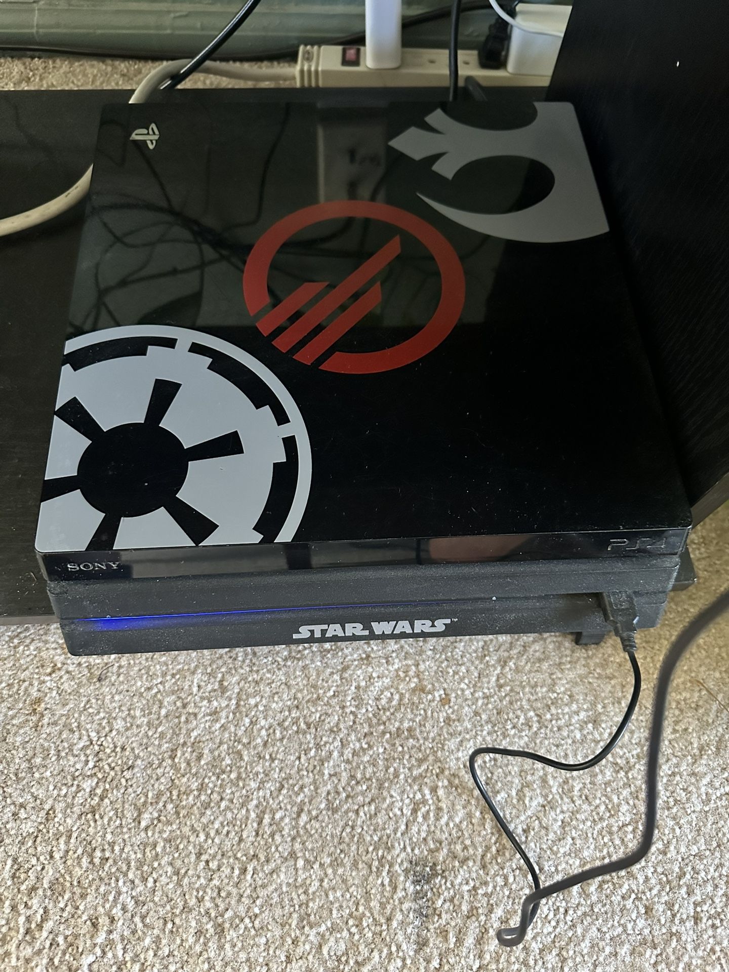 PlayStation 4 Star Wars edition with controller and headset plus 8 games