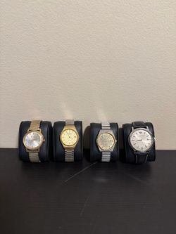 Vintage Watch Lot Hamilton Wyler Dorset Emporio Armani Parts Repair Untested