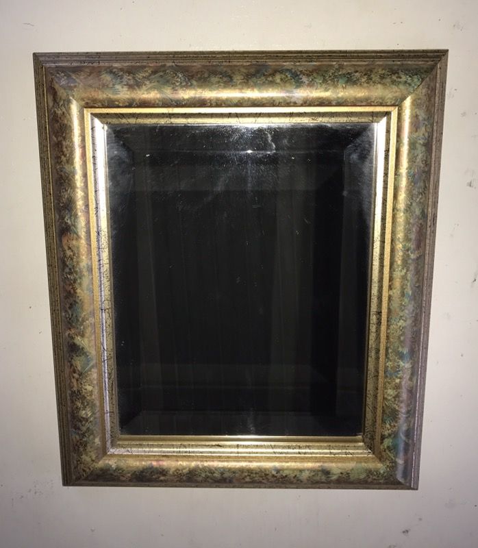 Beveled Framed Mirror by Robert Grace, Hollister, CA.