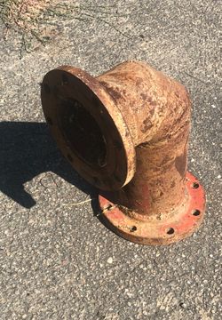 Farm water pipe elbow fitting 6 inch inside diameter farm ranch irrigation well