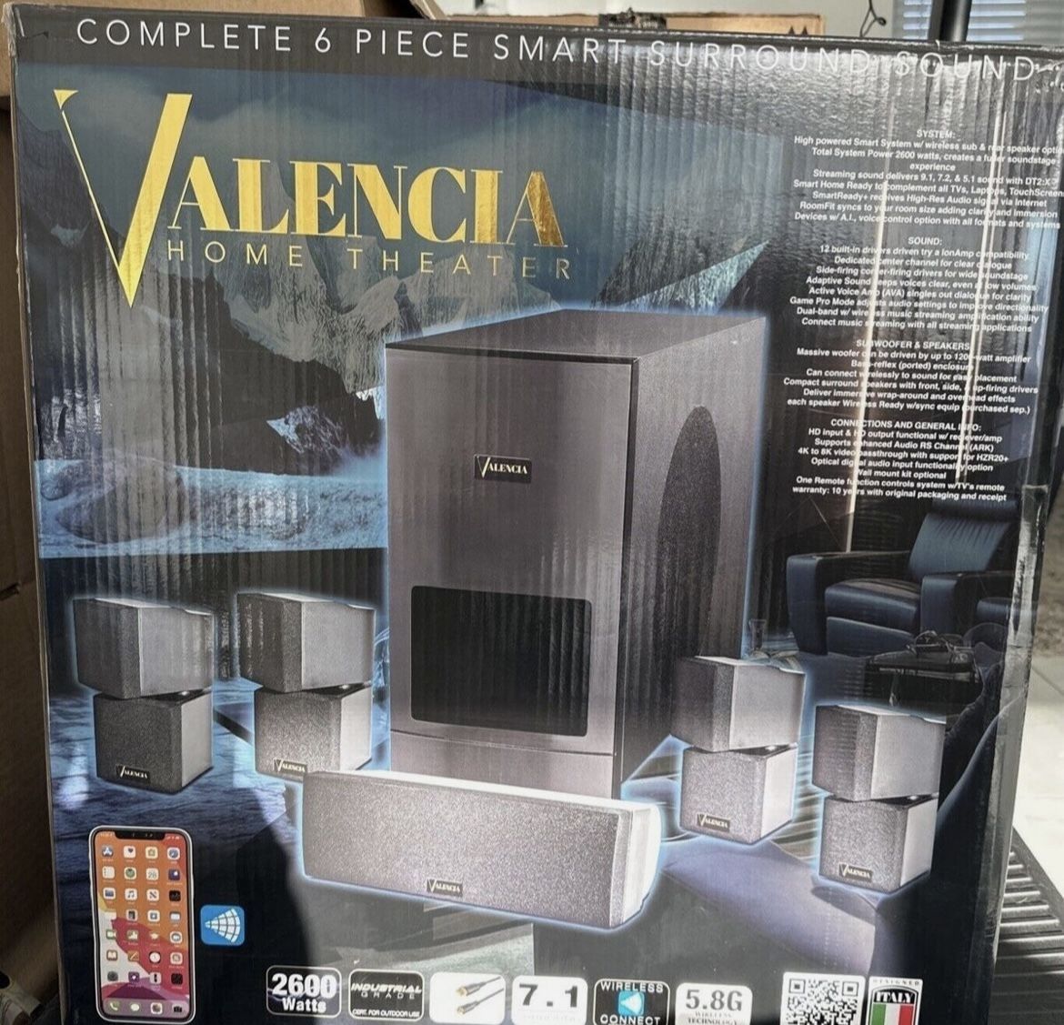 Valencia Home Theatre Smart Surround Sound