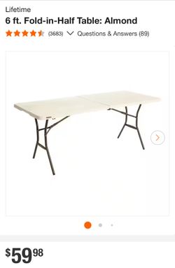 Folding table