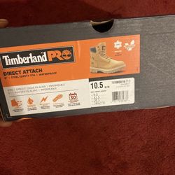 TIMBERLAND PRO DIRECT ATTACH STEEL TOE WORK BOOTS SIZE 10.5