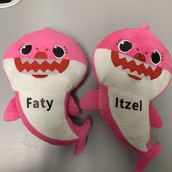 Personalized Baby Shark Plush Singing LED Light Plush Toys Music Doll English Song Toy Gift