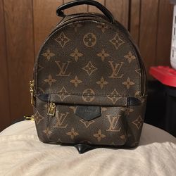 LOUIS VUITTON Monogram Palm Springs Backpack Mini
