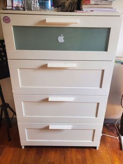 TV table stands/white dresser