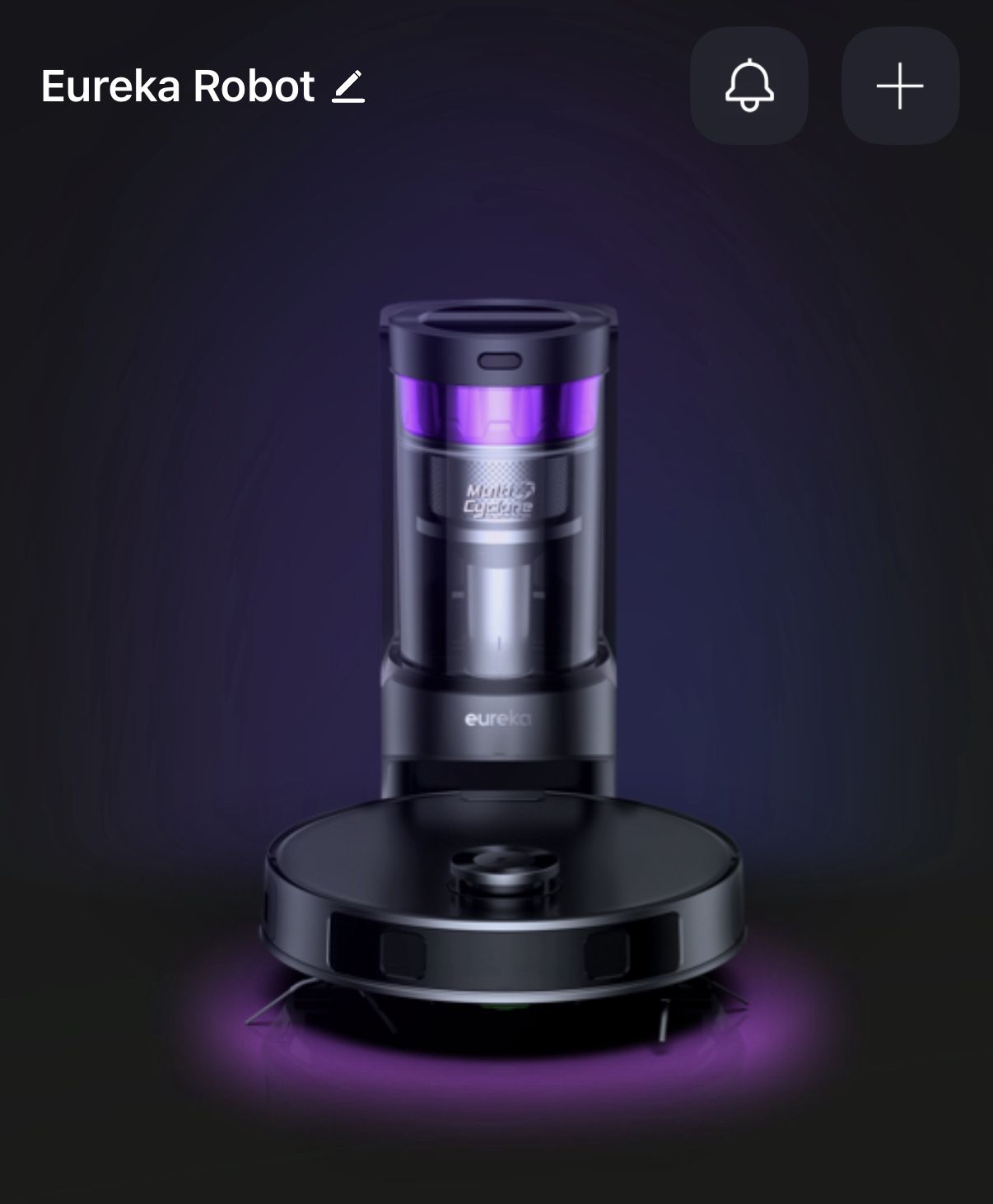 Eureka Robotic Vacuum Cleaner Black/Purple NER E10s
