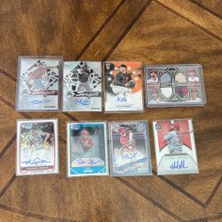 Various Numbered, Auto, And Non-numbered Baseball/football Trading Cards