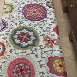 Rug Runner Colorful Boho Style 12’-0” Super long X 2’-2”wide
