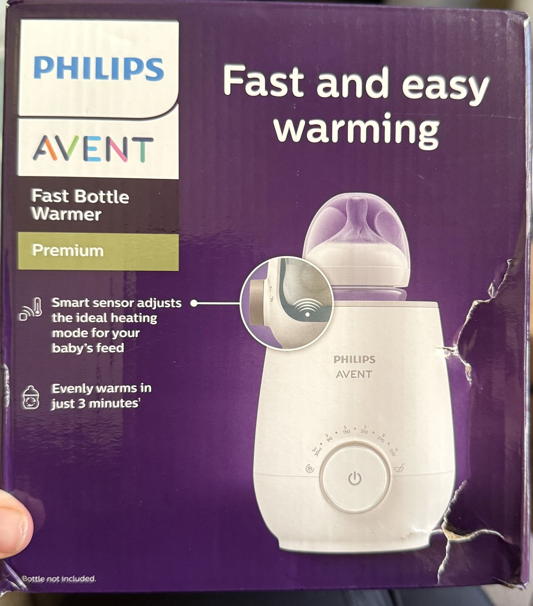 Philips Avent Premium Fast Bottle Warmer, with Smart Temperature Contro