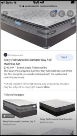 Posturepedic Queen Mattress With Boxspring