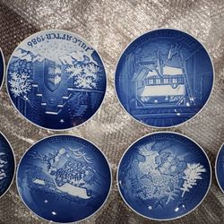 Bing & Grondahl Christmas Plates Lot of 8