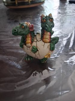 2in Twin Dragon in egg