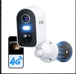 4G LTE Cellular Security Camera Magnetic, No WiFi Security Cameras Indoor Built-in SIM, 2K Wireless Outdoor Off-Grid Battery Camera Without Internet, 