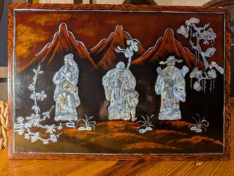 Vietnamese Laquered Panel (14" x 19")