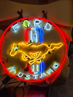 Ford Mustang Neon Sign