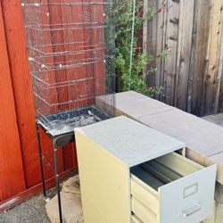 Birds cage & steel cabinet