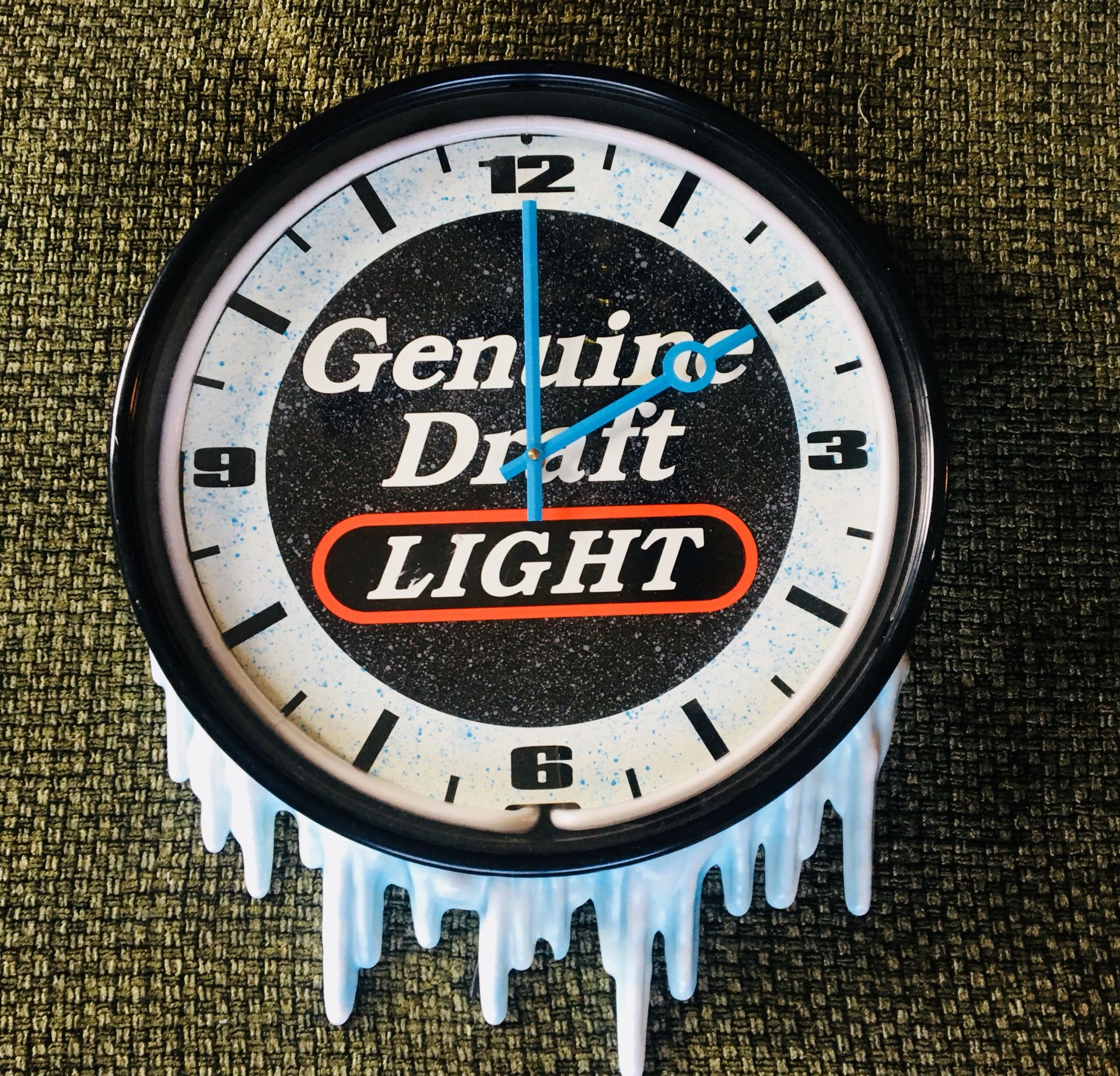 Vintage Miller Lite Genuine Draft Neon Clock FOR REPAIR