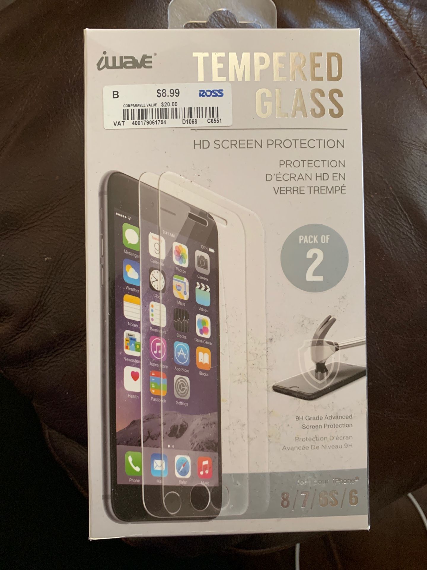 Protection glass iPhone 8/7/6S/6